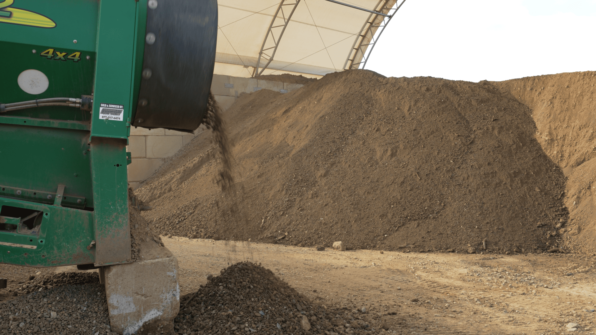 screened topsoil at supply yard in allentown pa