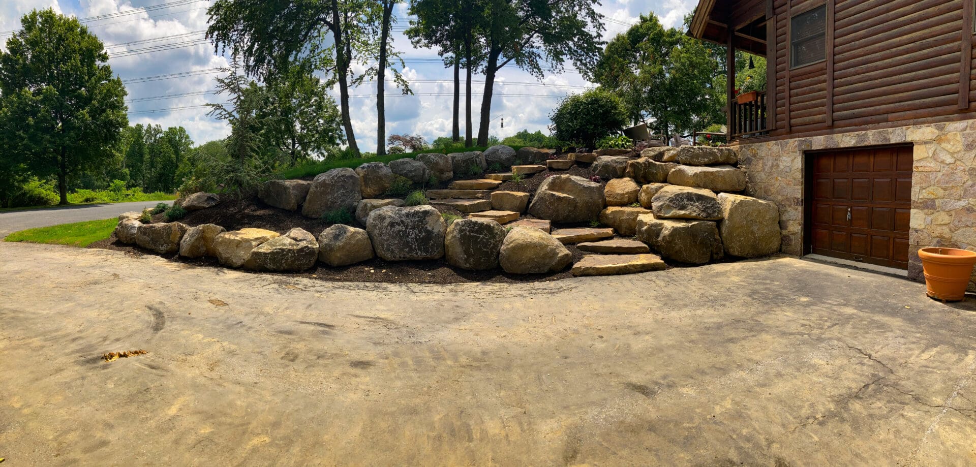 A lot of rocks that are on the ground