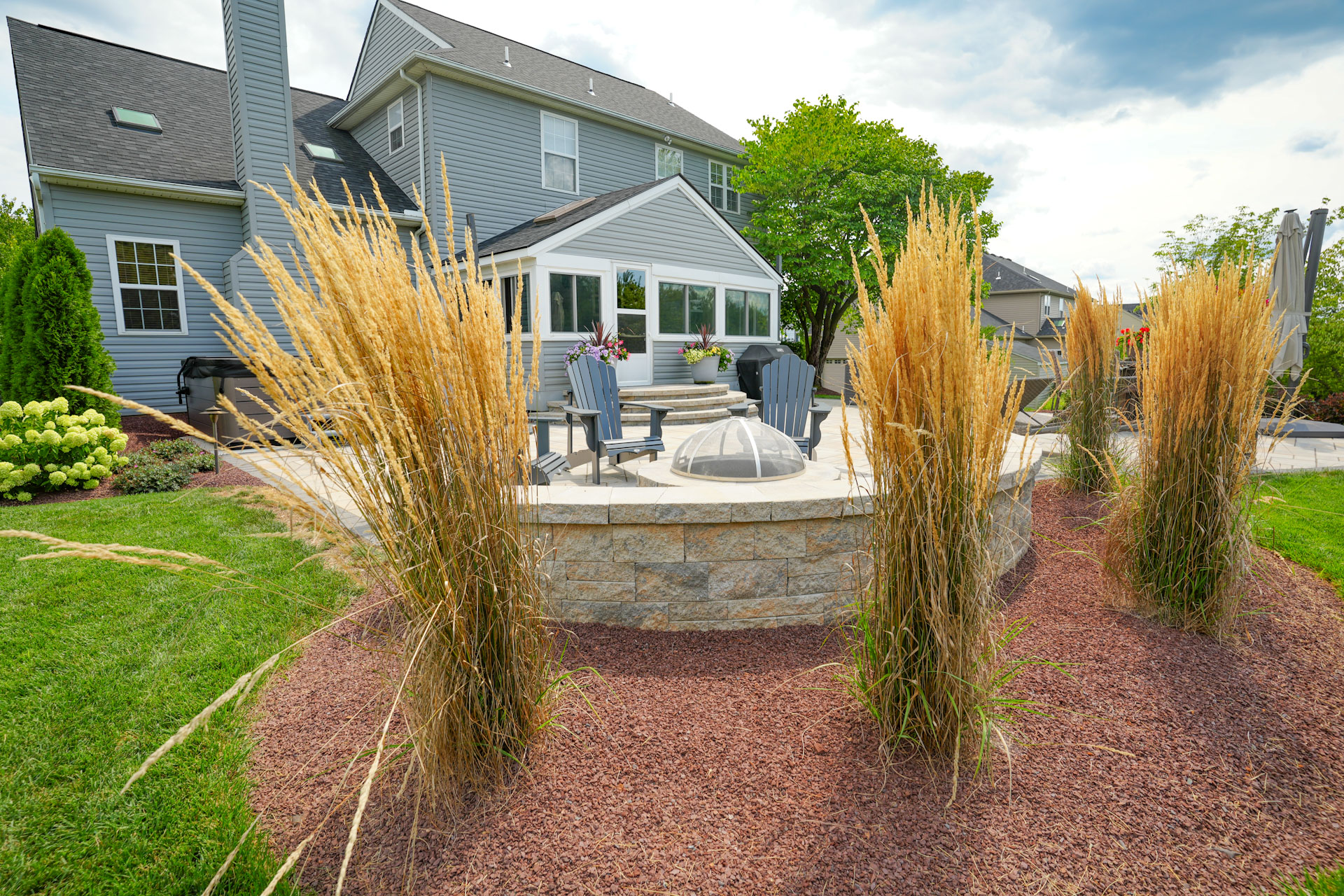 planting and patio