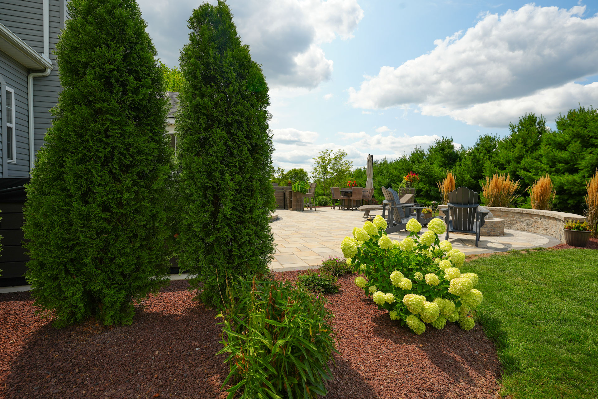 planting and patio