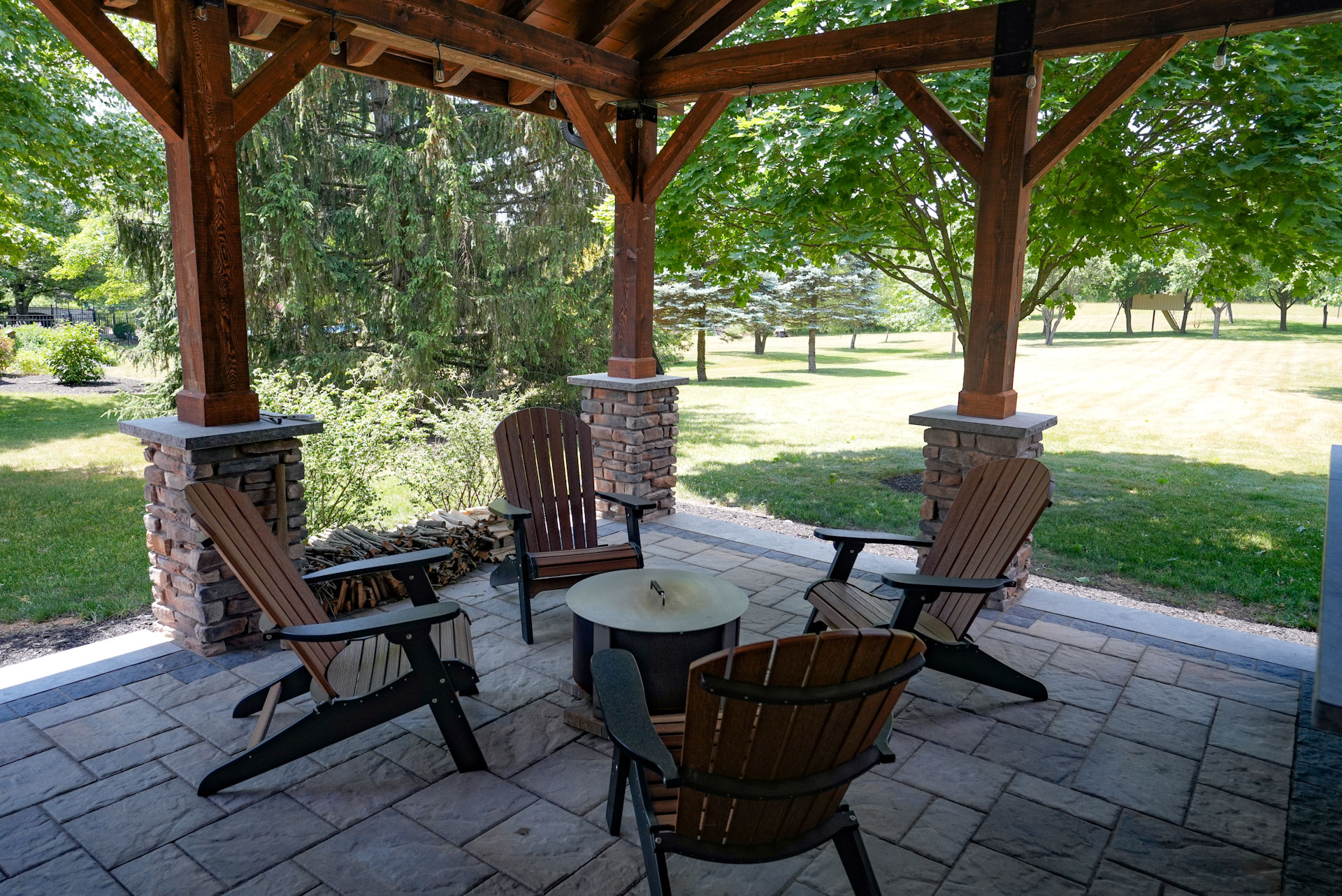 roof extension and patio