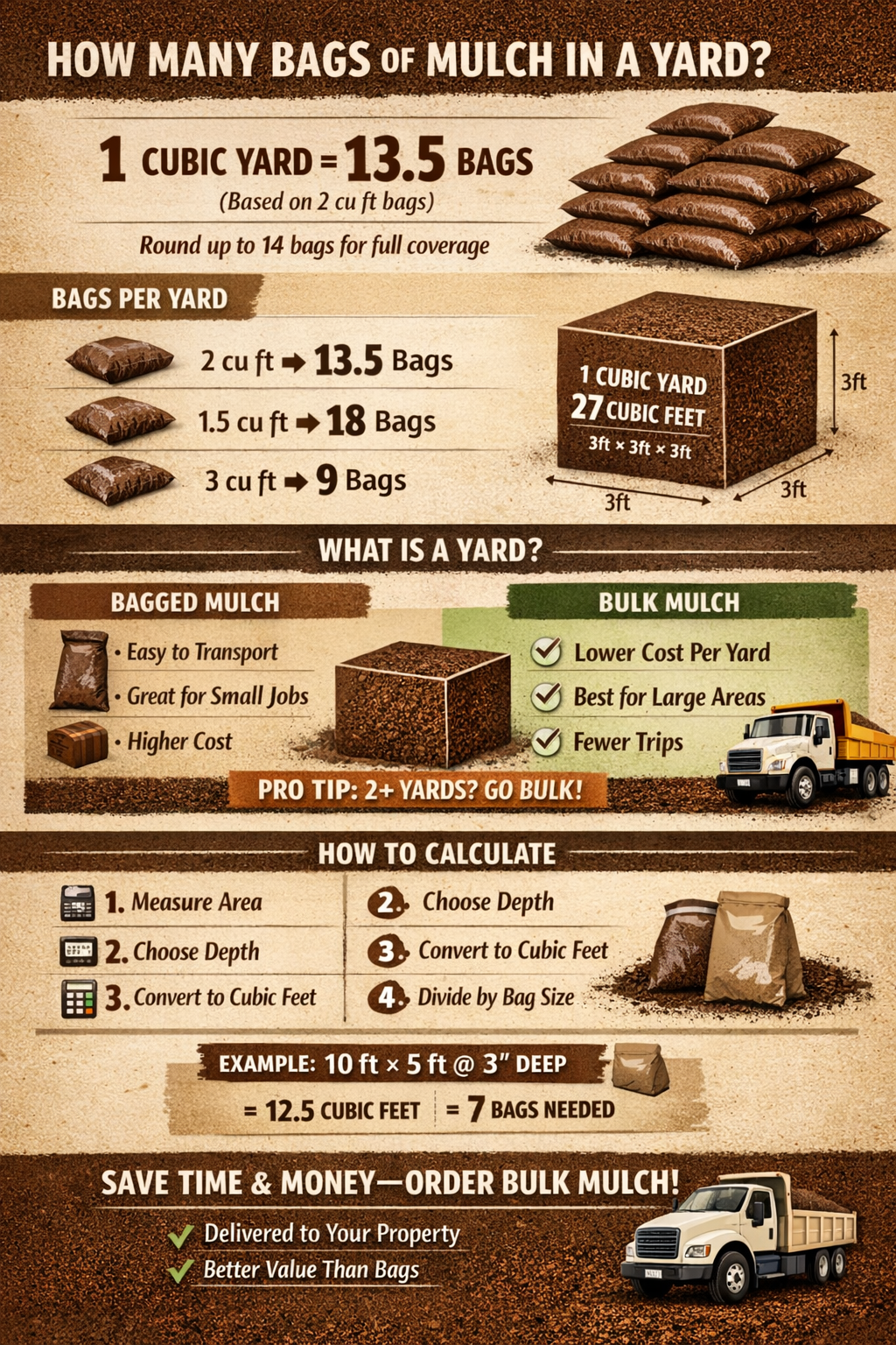 How Many Bags of Mulch Per Yard?